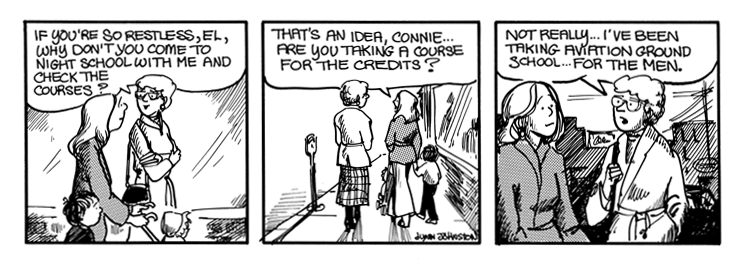 Connie talks Elly into trying night school.