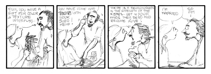 Elly and the professor start to flirt seriously.